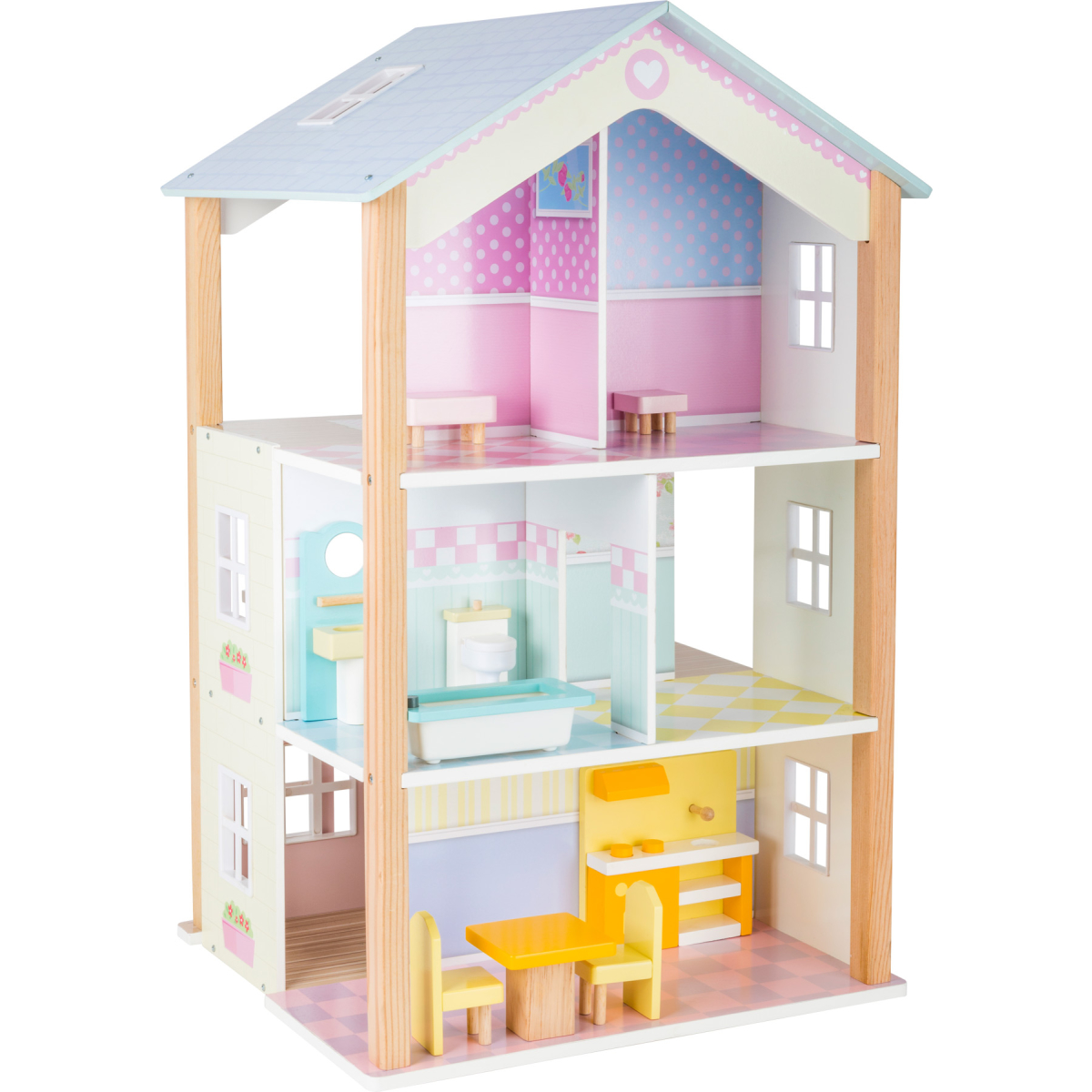 Doll S House 3 Storey Palace Rotatable