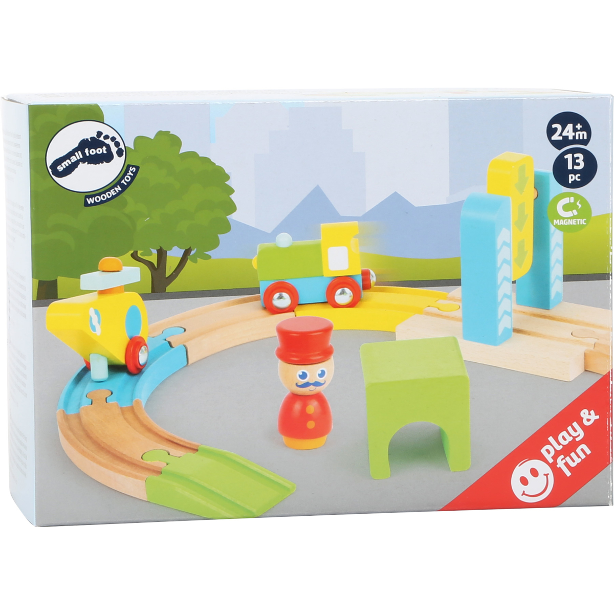 Junior Helicopter Wooden Toy Train