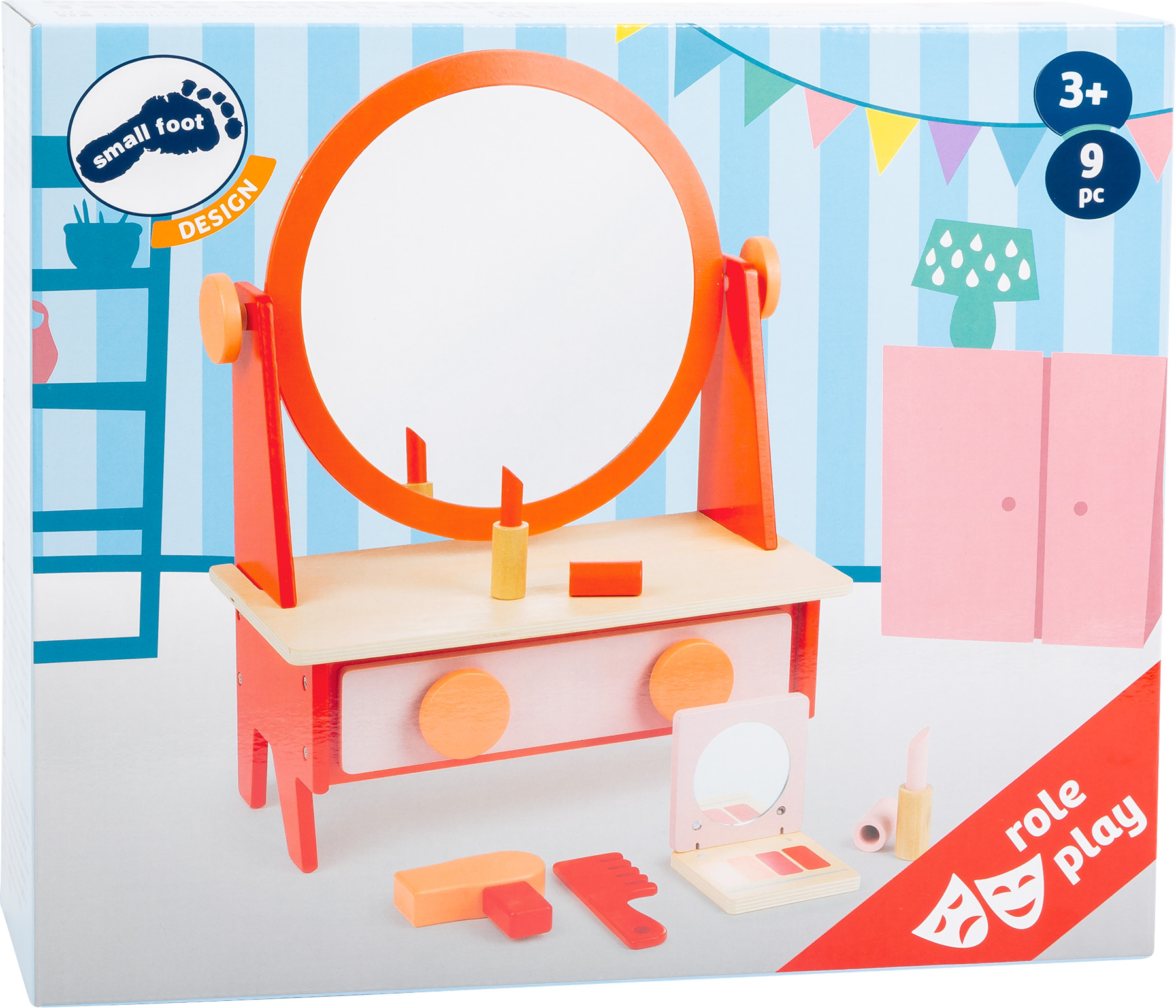 RETRO MAKE UP TABLE WITH MIRROR