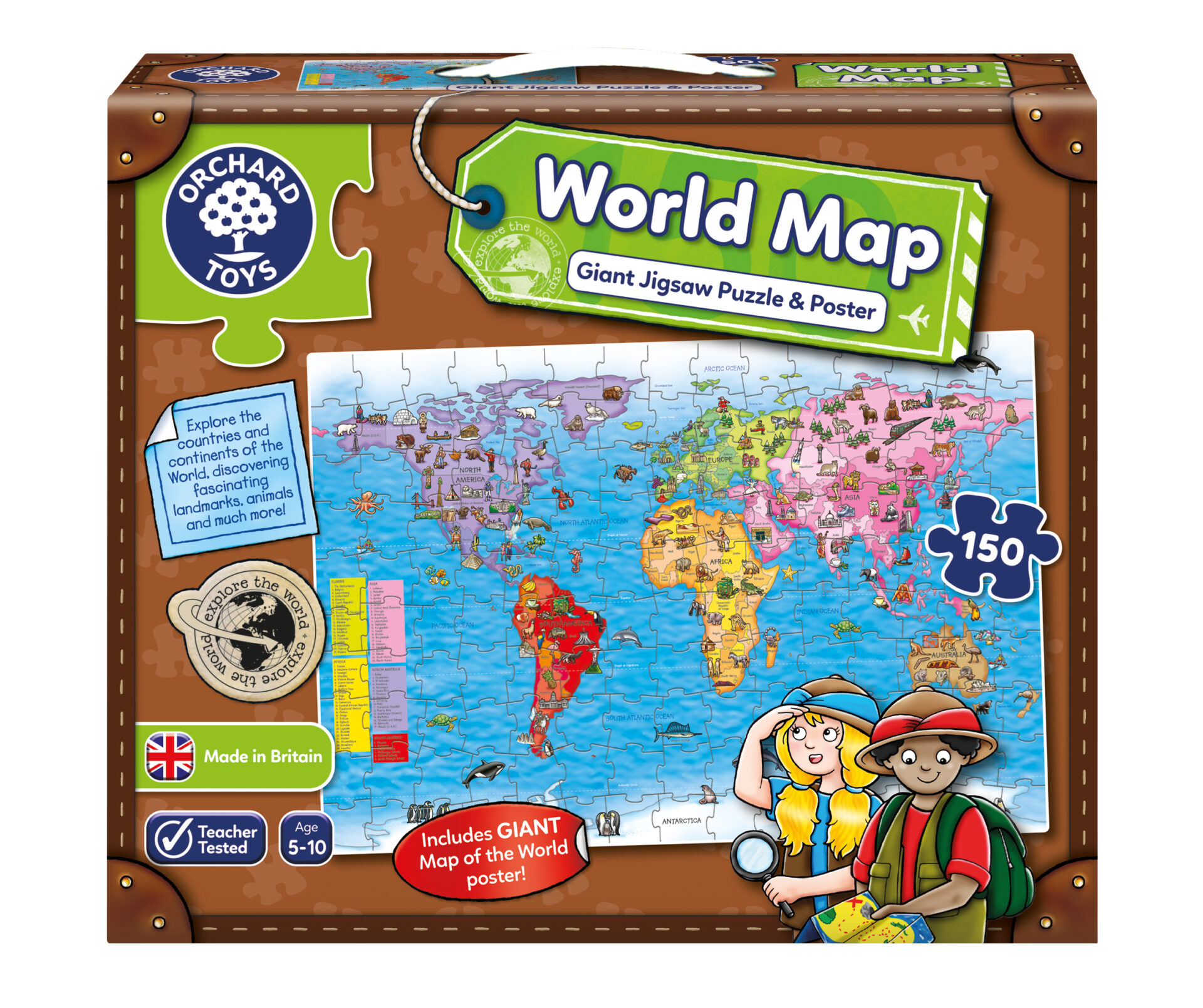 World Map Puzzle & Poster