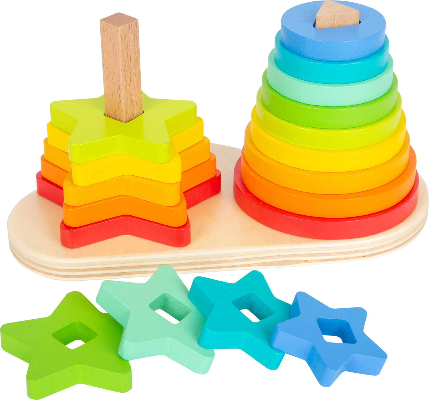 Rainbow Shape-Fitting Game