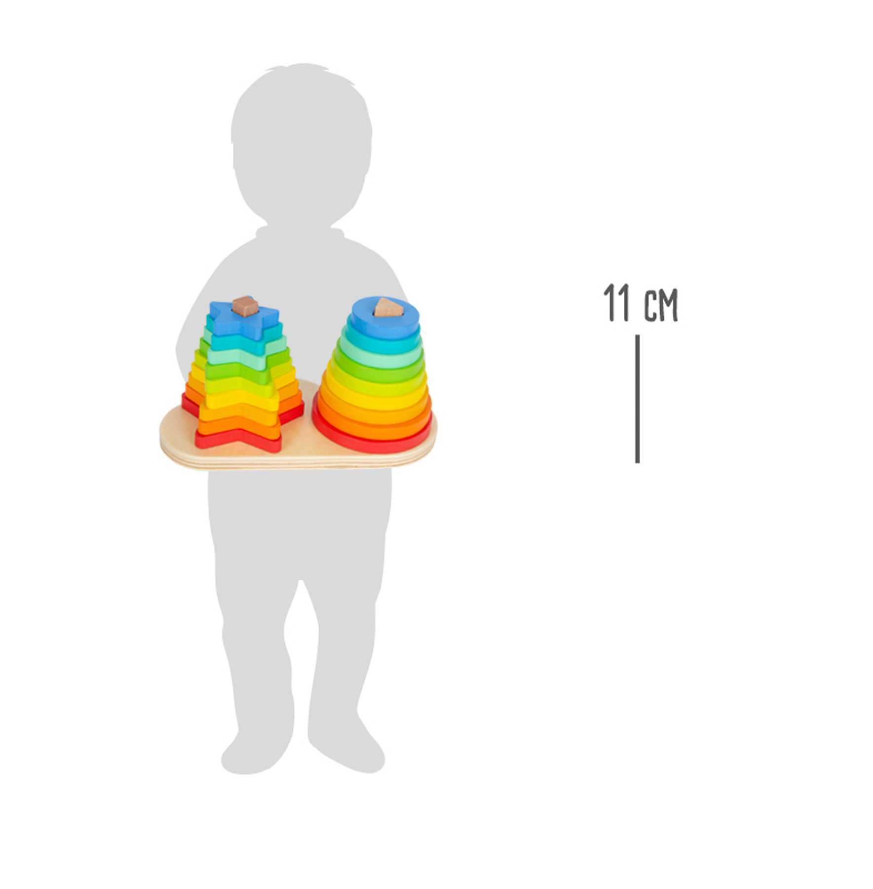 Rainbow Shape-Fitting Game