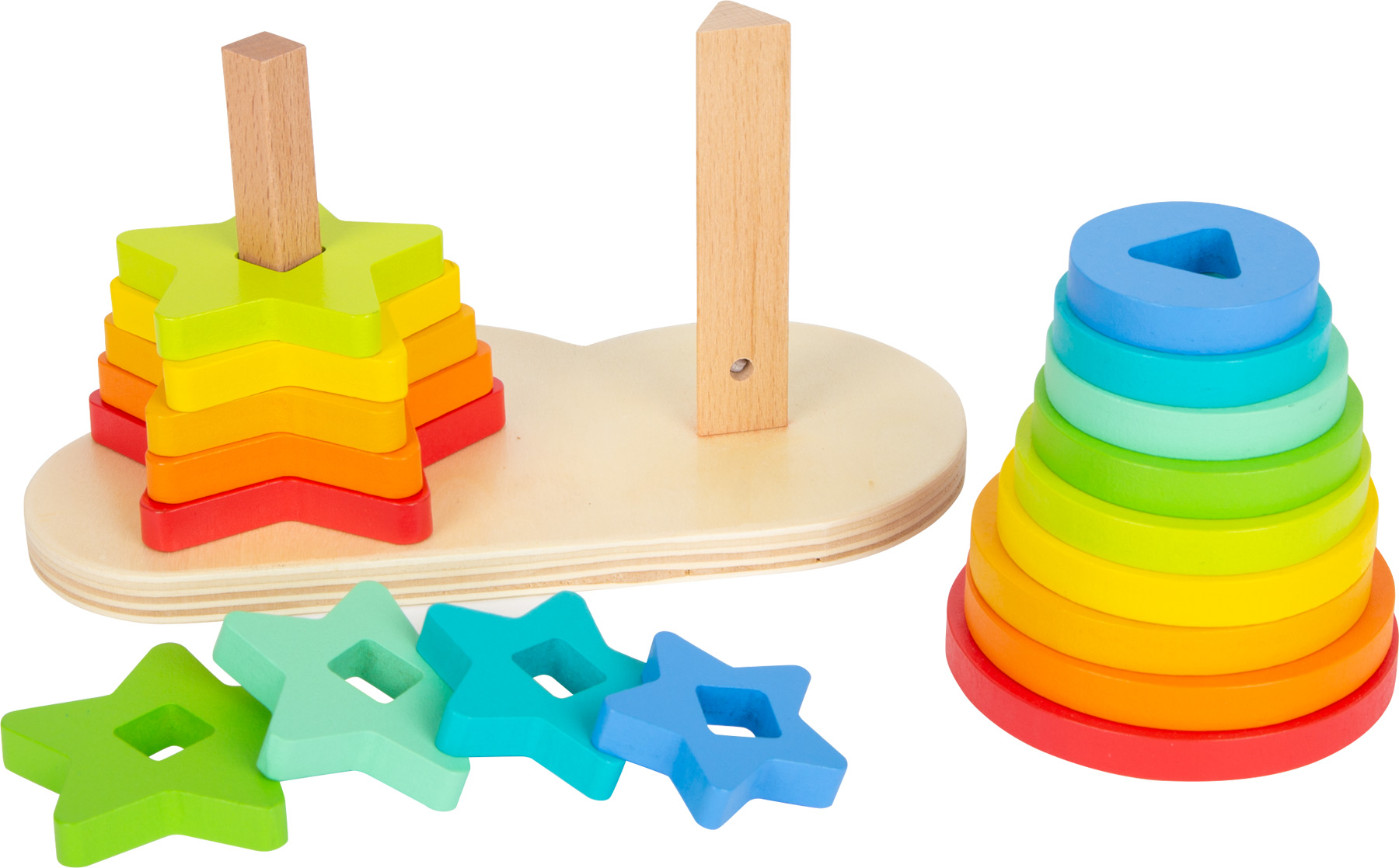 Rainbow Shape-Fitting Game