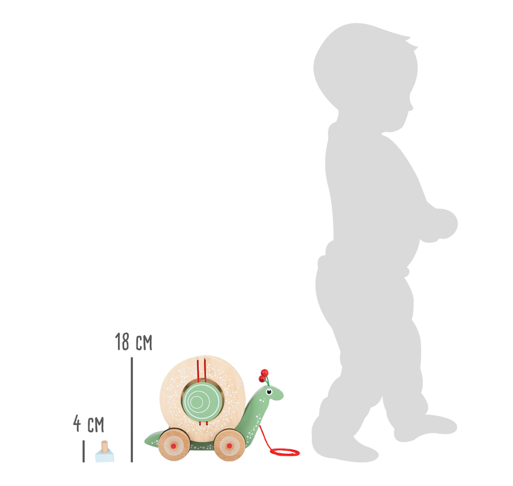 PULL ALONG SHAPE FITTING SNAIL