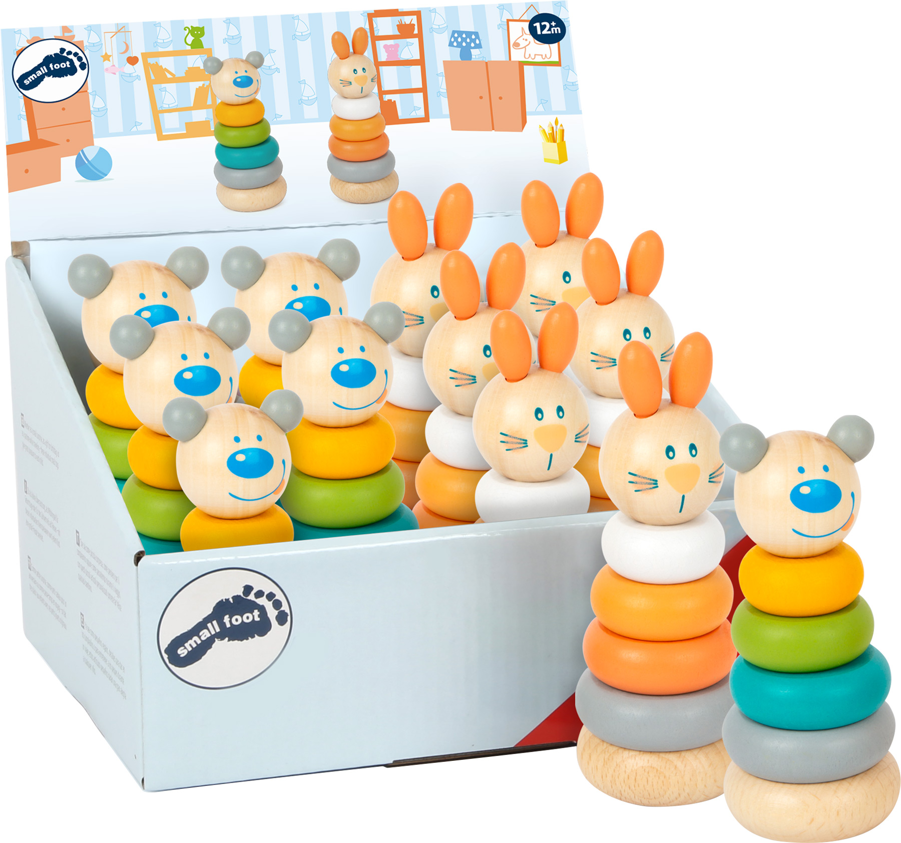 1 pcs / Stacking Tower Display Pastel / 1 cope
