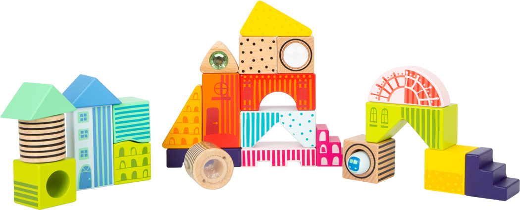 Wooden Building Blocks Fantasy World