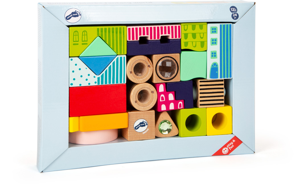 Wooden Building Blocks Fantasy World