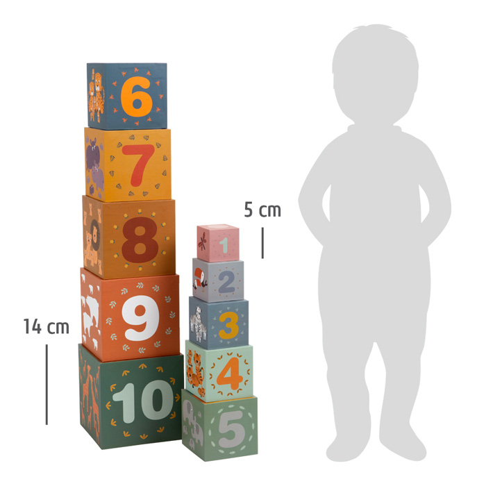 Stacking Cubes "Safari"