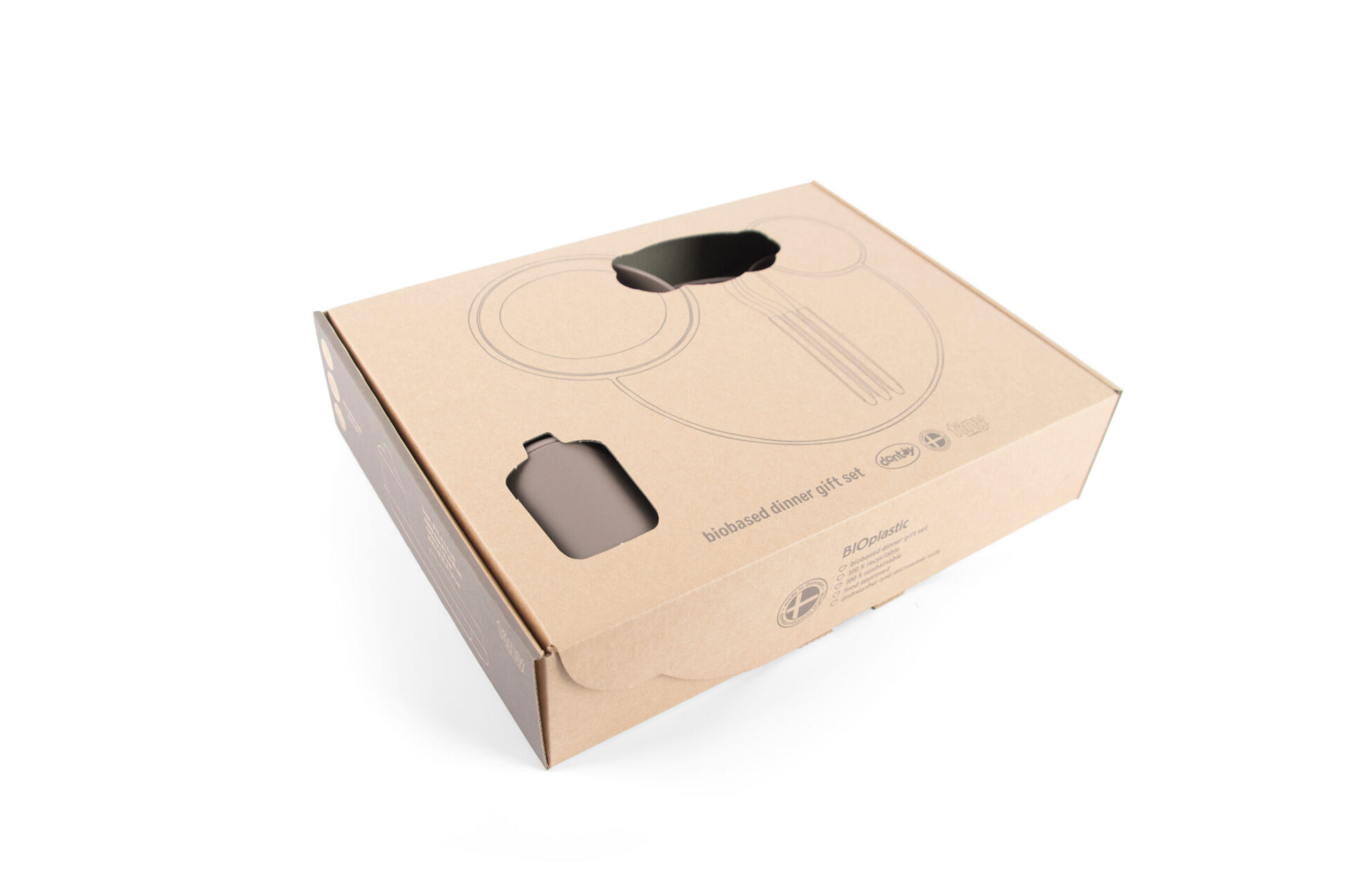 TINY BIOBASED DINNER GIFT SET - MOCCA