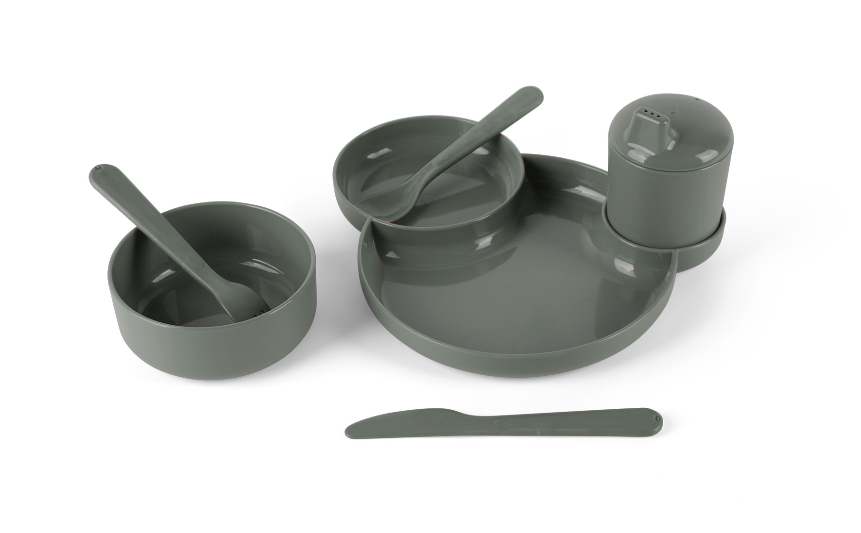 TINY BIOBASED DINNER GIFT SET - OLIVE