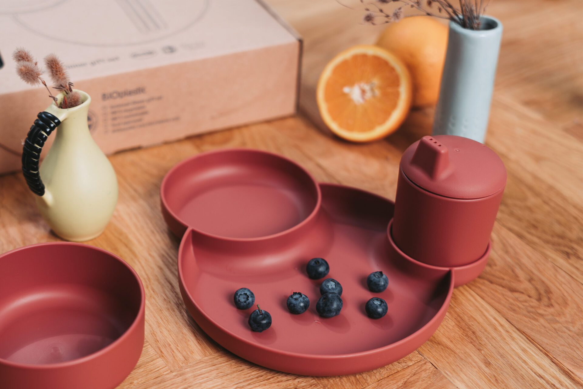 TINY BIOBASED DINNER GIFT SET - RED