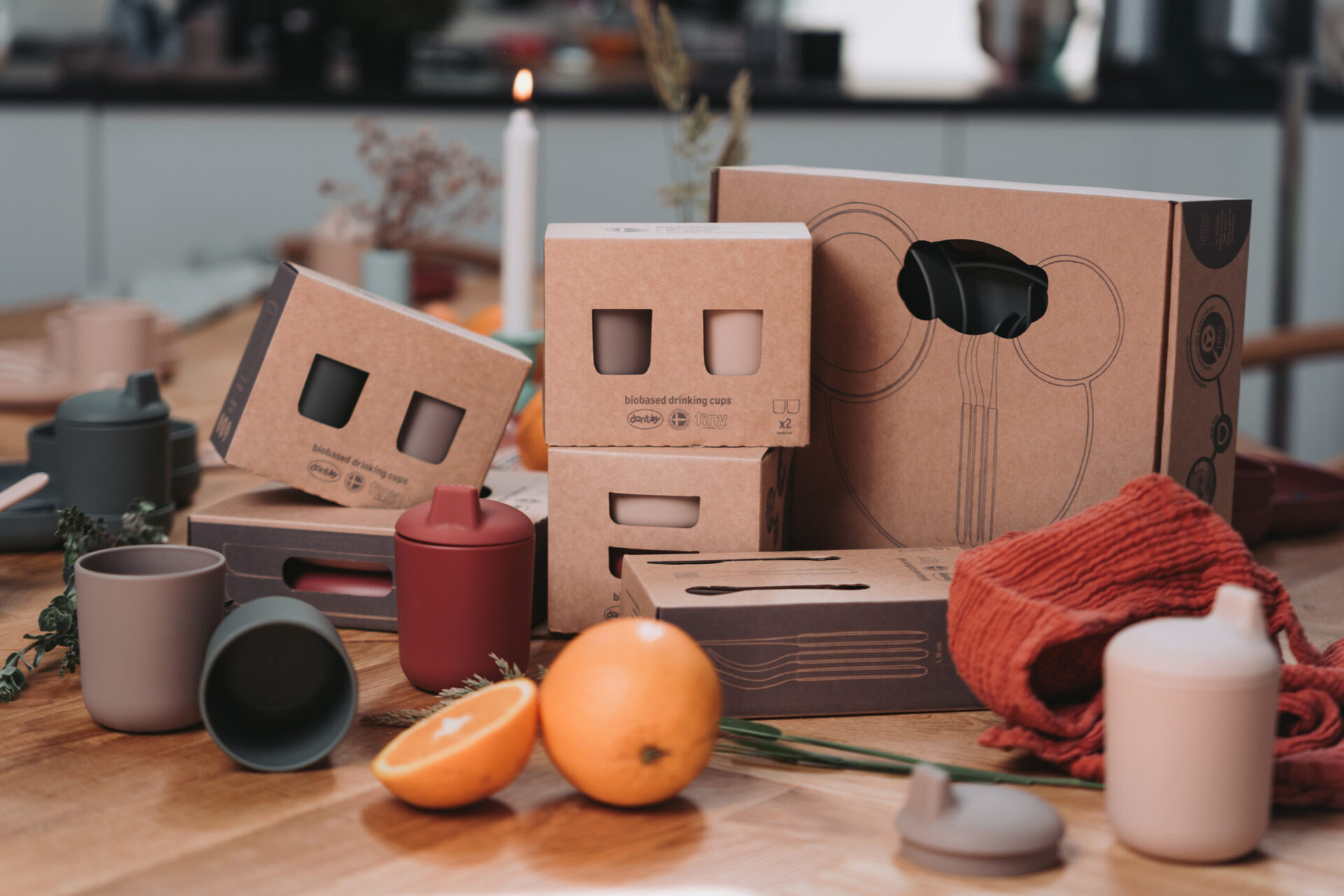 TINY BIOBASED DINNER GIFT SET - RED