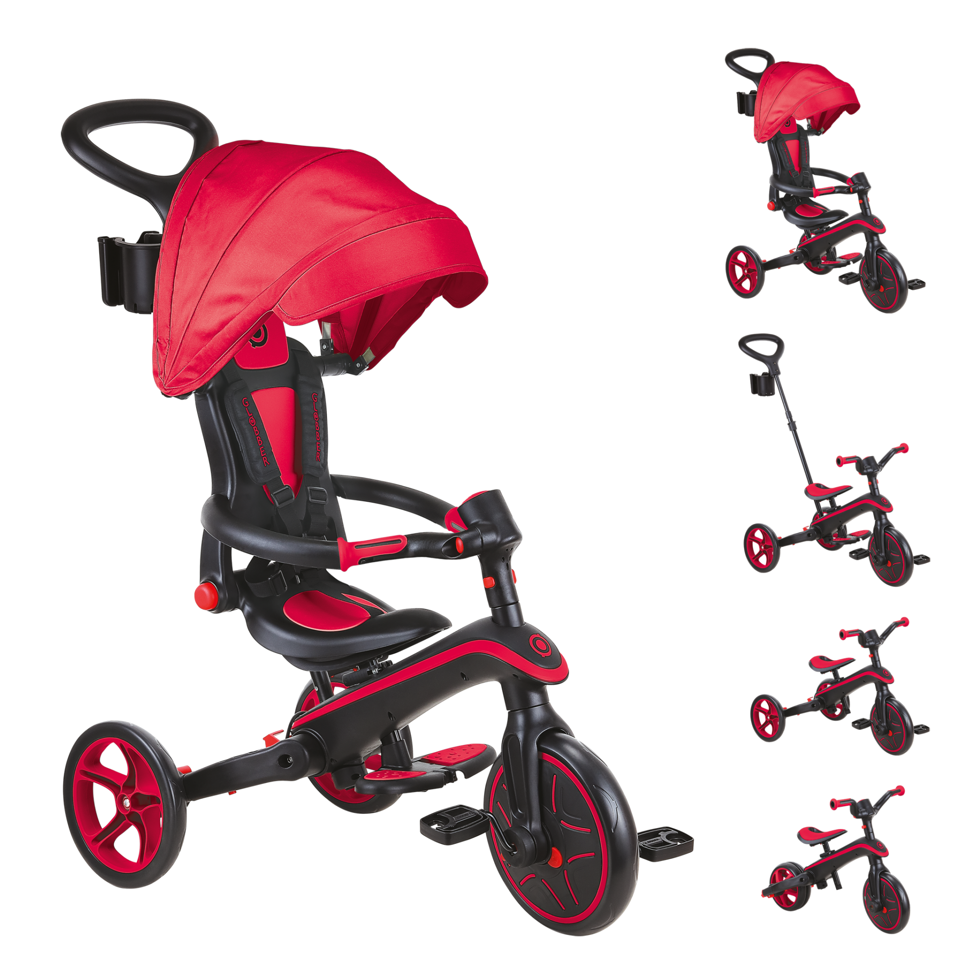 TRIKE EXPLORER FOLDABLE 4 EN 1 Red