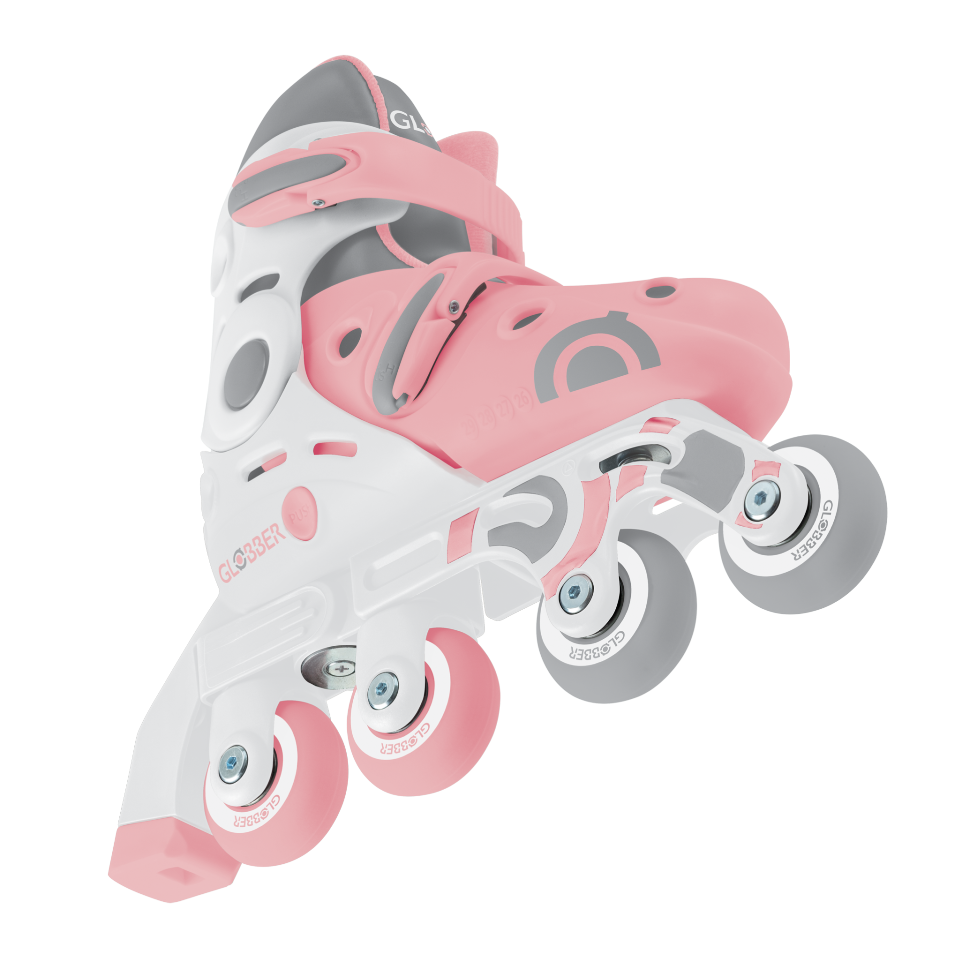 LEARNING INLINE SKATE 2 TO 1 Size from 26 to 29 Pink