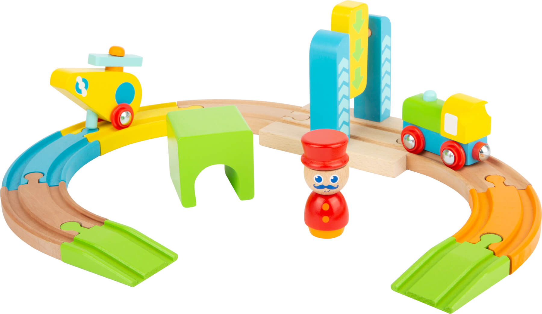 Junior Helicopter Wooden Toy Train
