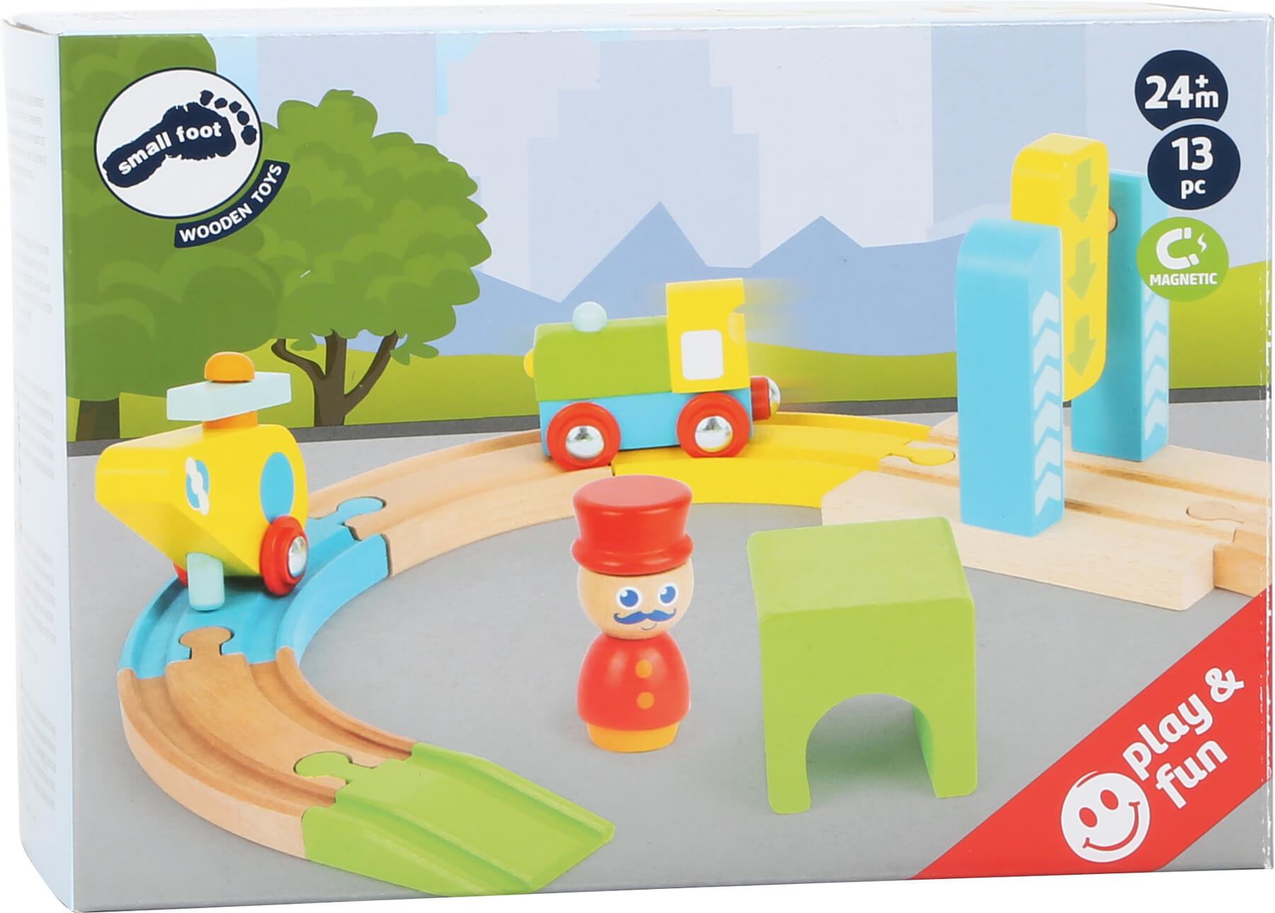 Junior Helicopter Wooden Toy Train