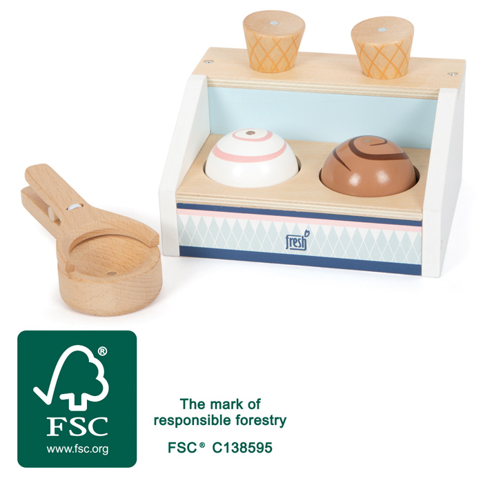 Compact Ice Cream Counter "fresh"