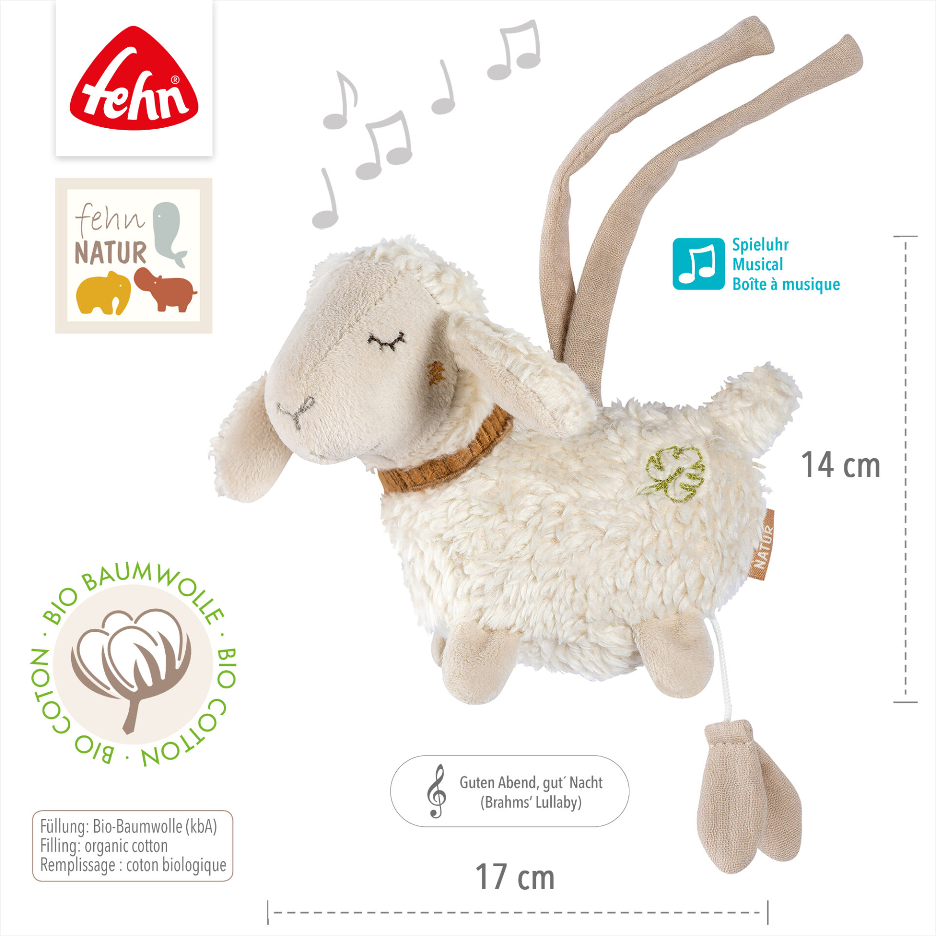 Mini musical sheep NATUR