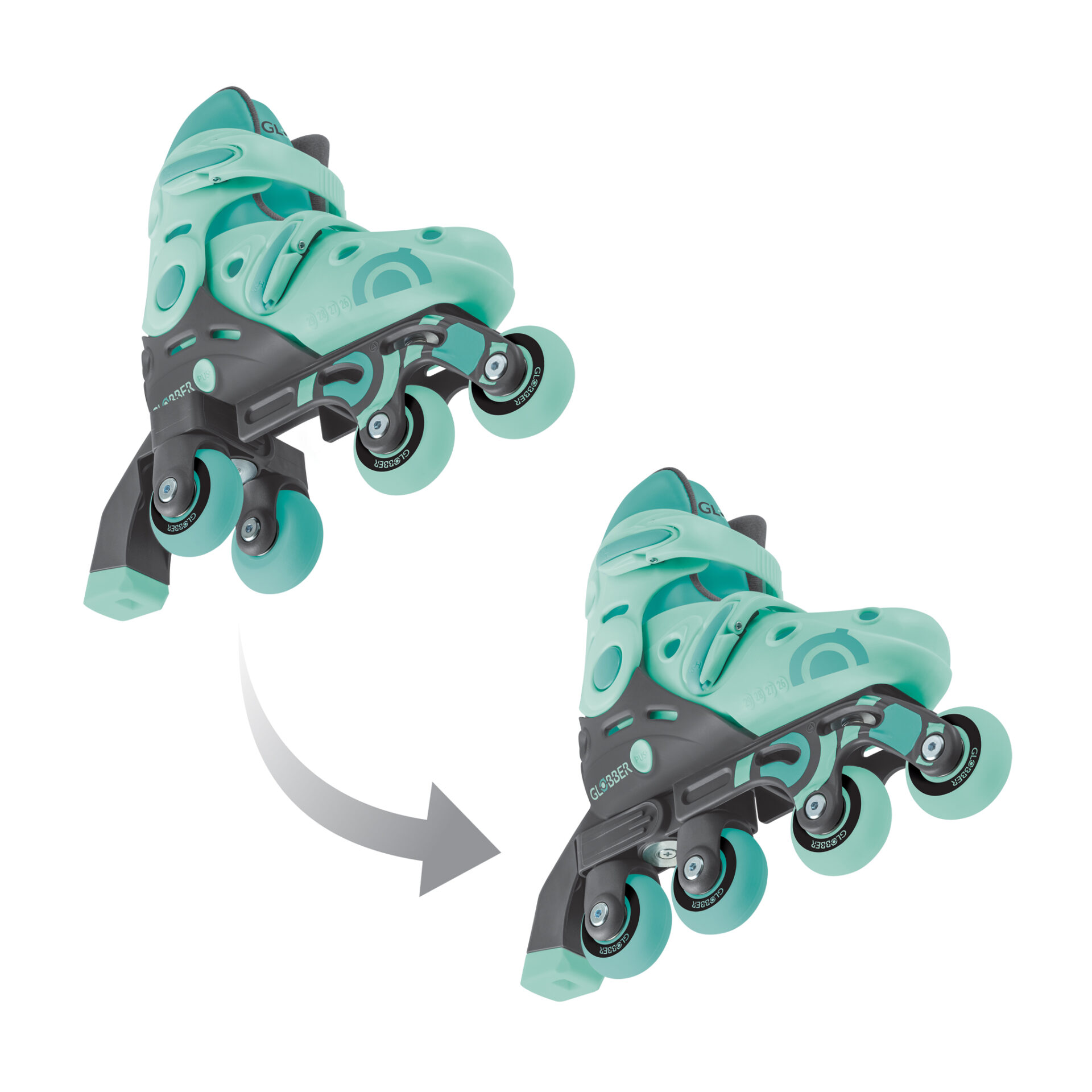 LEARNING INLINE SKATE 2 TO 1 Size from 26 to 29 MINT