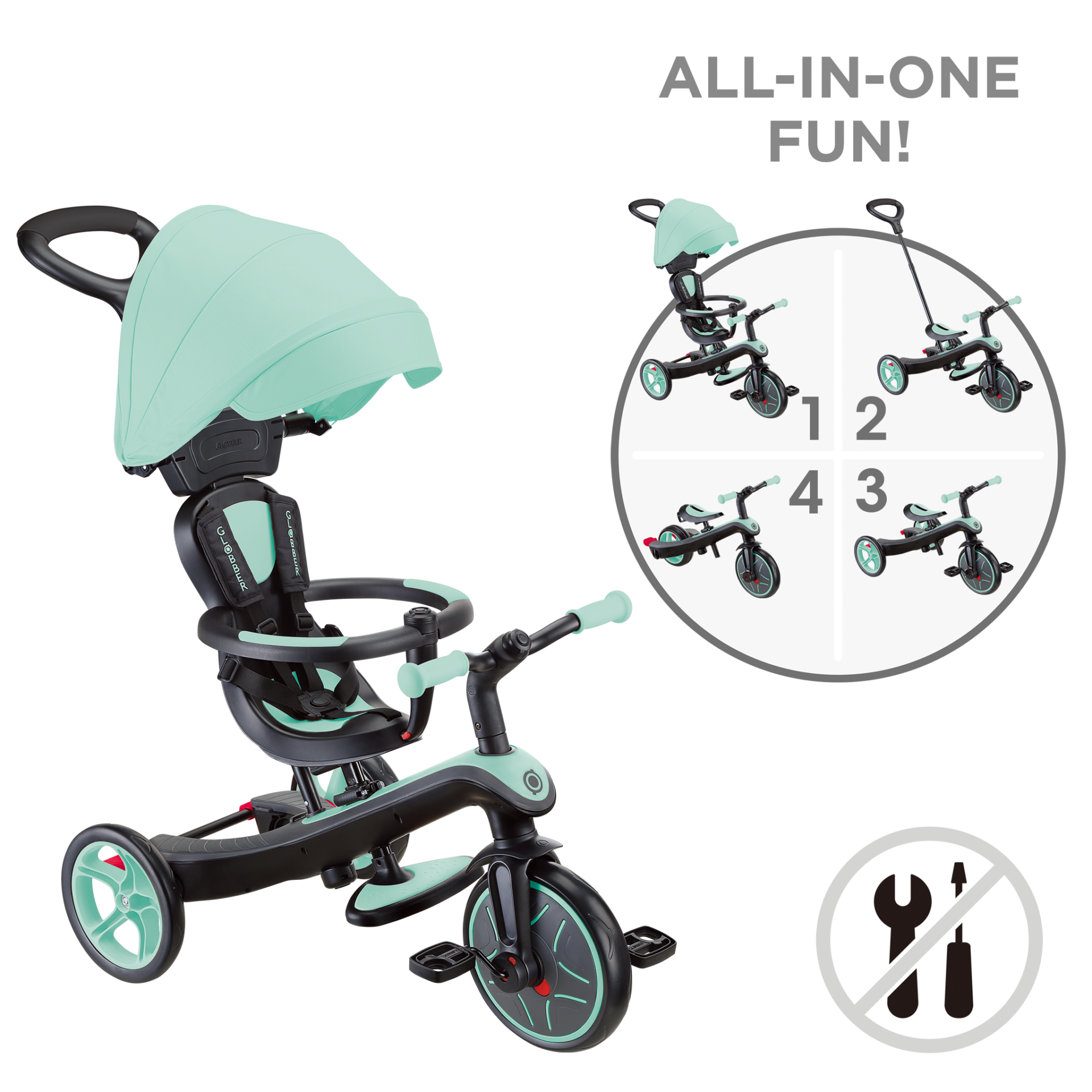 TRIKE EXPLORER V2 4 IN 1  Pastel Mint