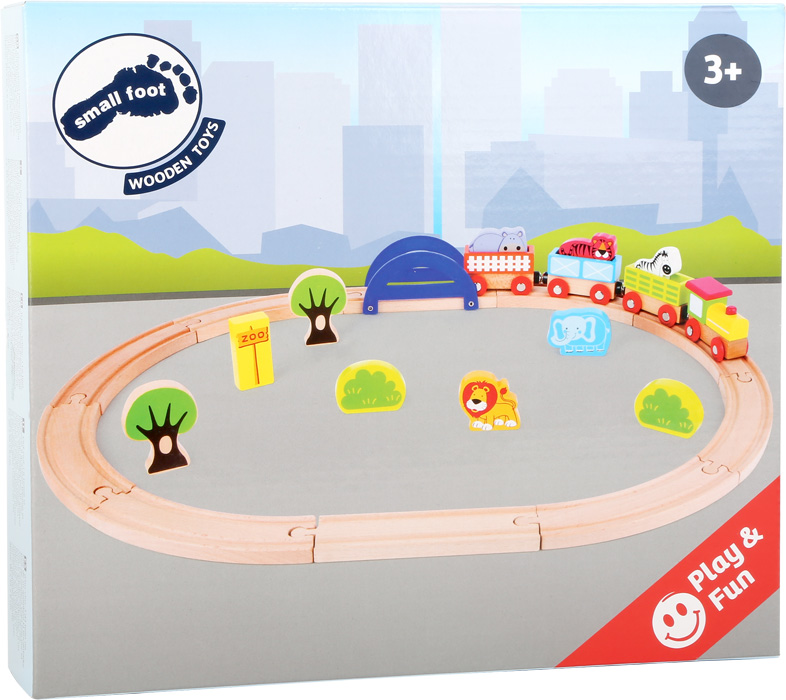 Wooden Toy Train "My Zoo"