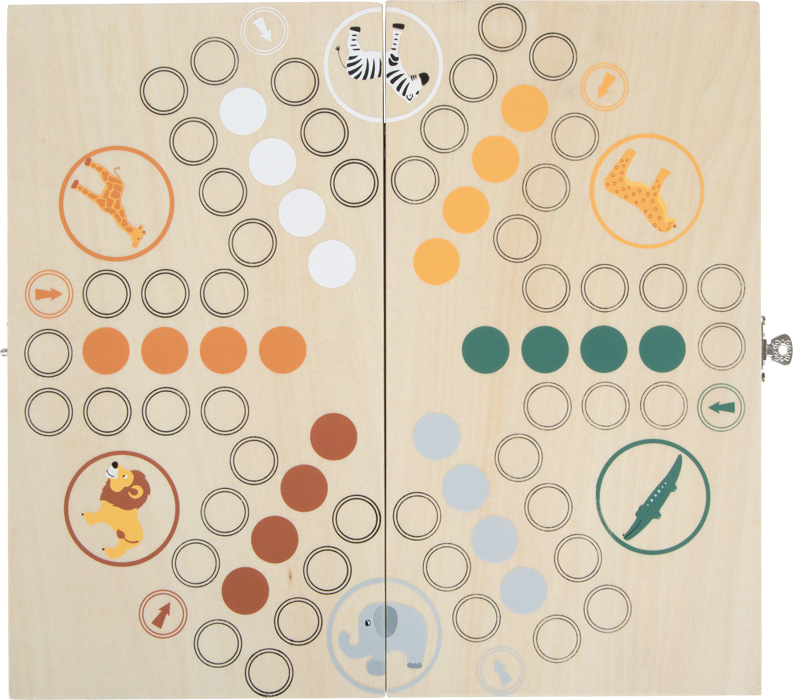 Ludo for 6 players "Safari"