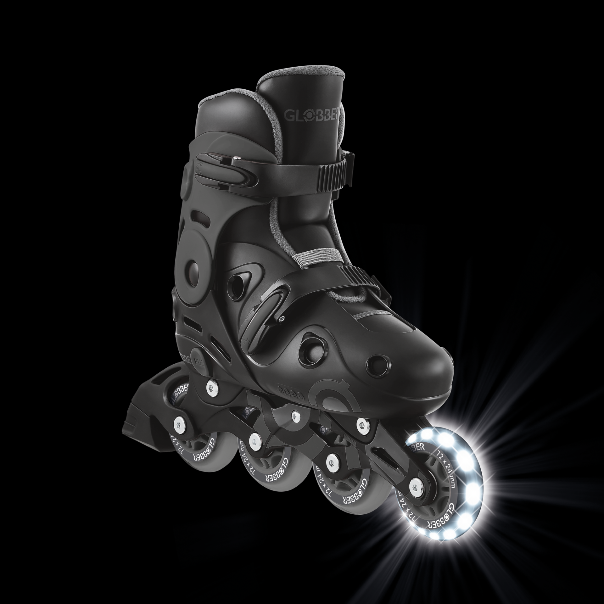GO-SKATE INLINE SKATE Size from  34 to 37 Grey/Black