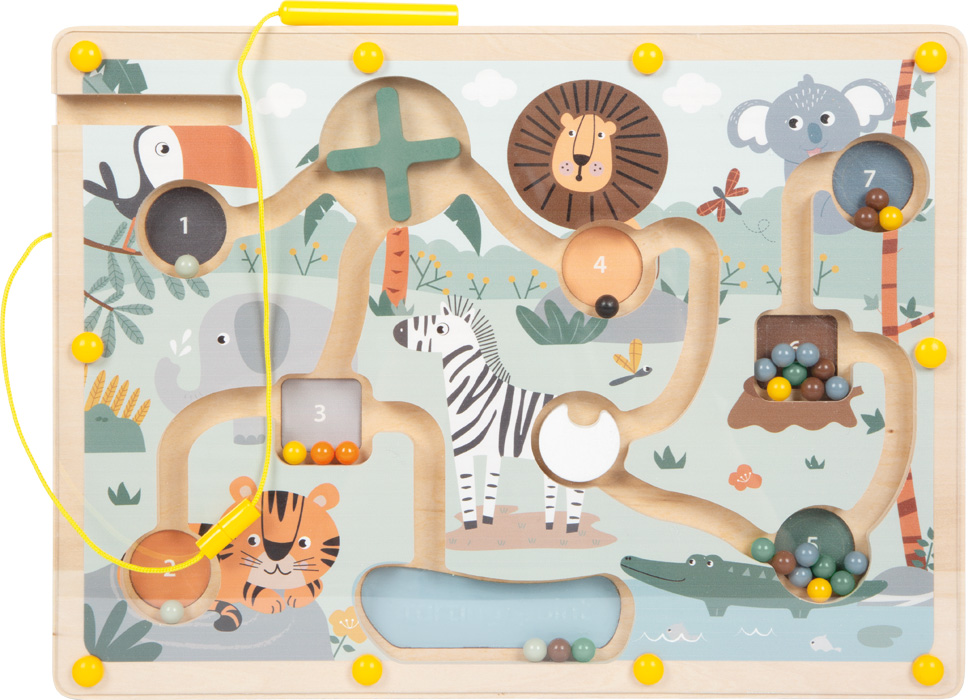 12732_40-magnetisches-labyrinth-safari-small-foot-tiermotive-tiger-krokodil.jpg Magnetic Maze "Safari"