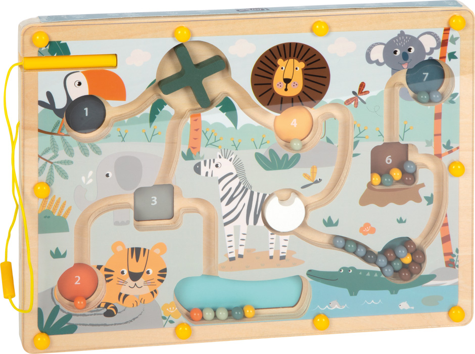 12732_80-magnetisches-labyrinth-safari-small-foot-verpackung.jpg Magnetic Maze "Safari"