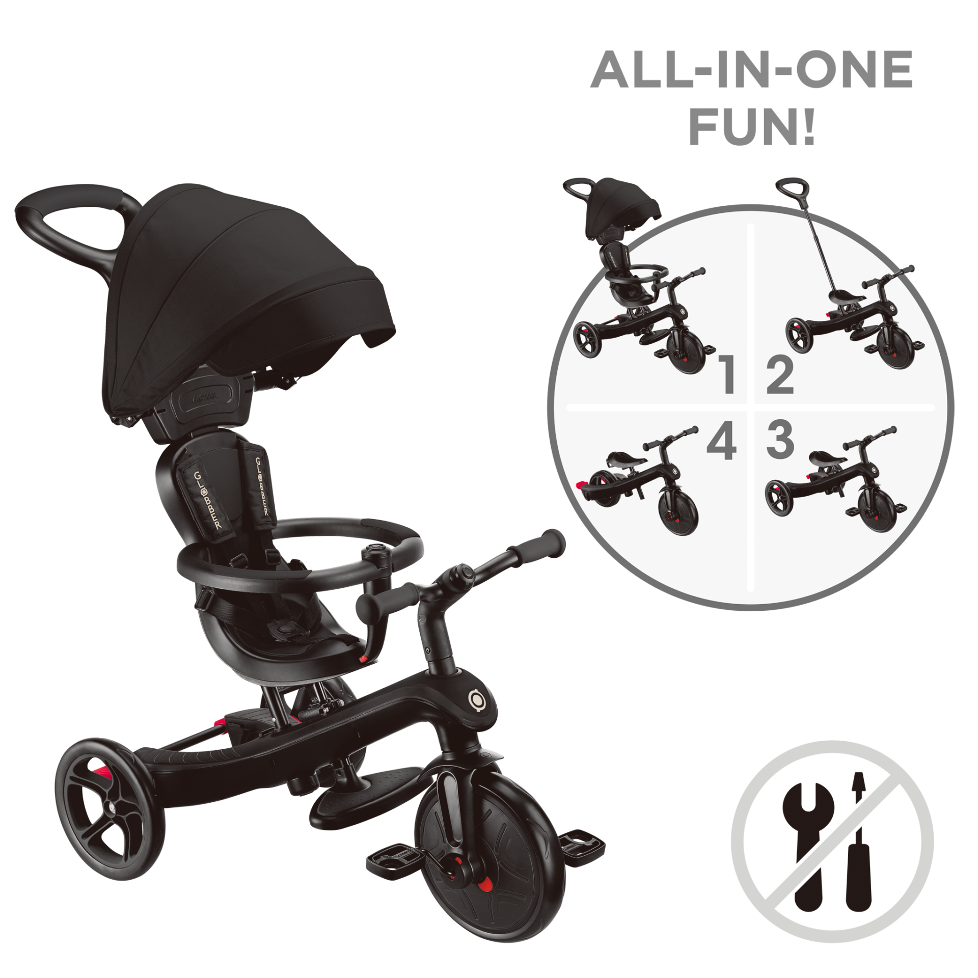 TRIKE EXPLORER V2 4 EN 1 Black
