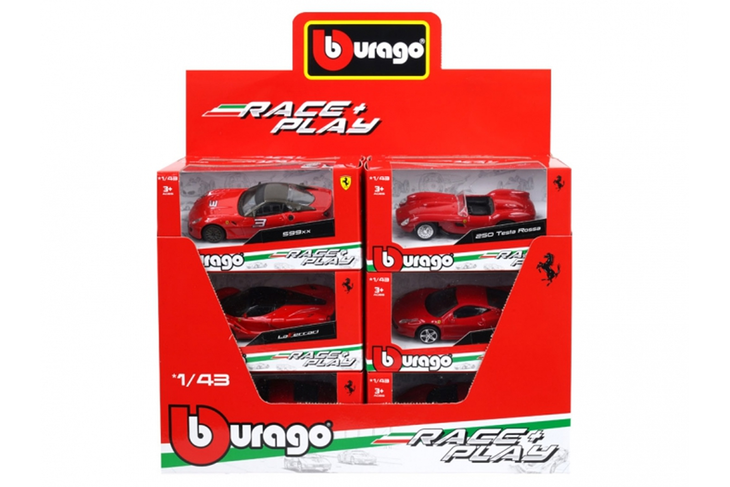 BBU18-36100.jpg Bburago Ferrari collezione 1:43 1pcs