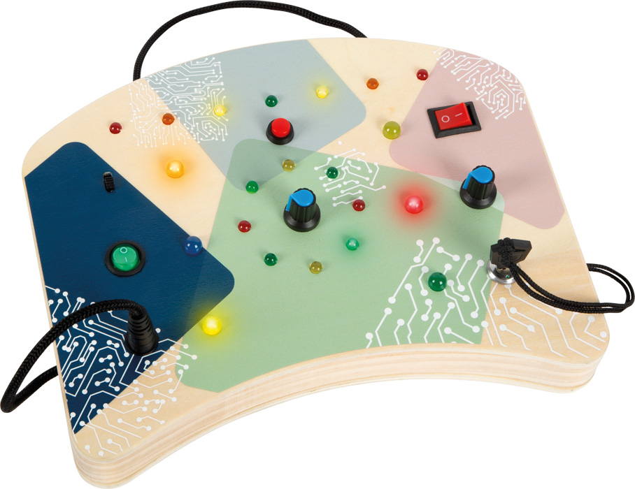 12623_01-motorikbrett-led-licht-und-schalter-small-foot-bunte-lichter-einschalten.jpg Motor Activity Board LED Light and Switches